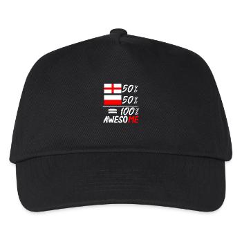 Half english Half Polish - Kids’ Baseball Cap - black - Front