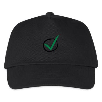 Checkmark - Kinder Basecap - Schwarz - Vorne