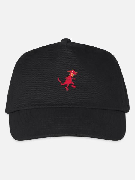 Drache - Kinder Basecap - Schwarz