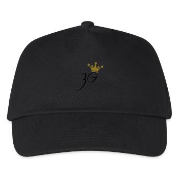 Crown King Queen 30 Princess - Kids’ Baseball Cap - black - Front