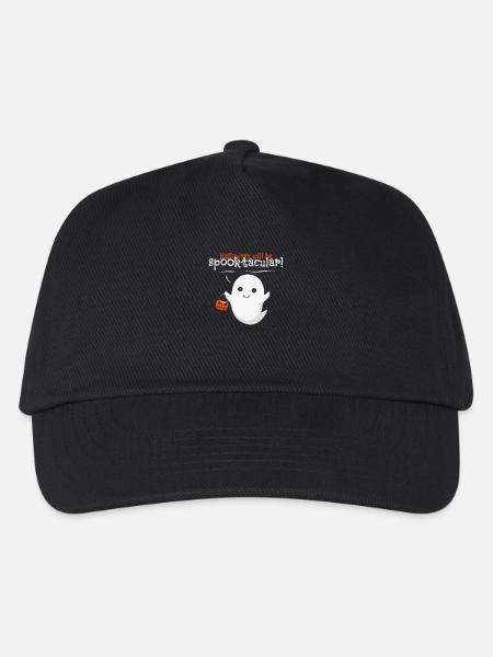Halloween Gespenst - Kinder Basecap - Schwarz