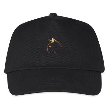 KATZE - Kinder Basecap - Schwarz - Vorne