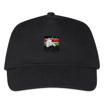Lion - Safari Kenya Wildlife - Casquette de baseball Enfant - noir - Devant