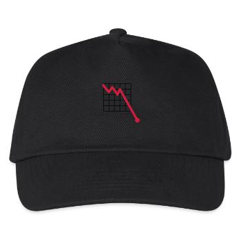 quadrillage descendant ligne verlusst flèche vers - Casquette de baseball Enfant - noir - Devant