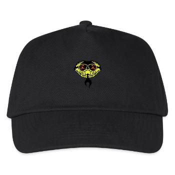 sonnenbrille schlange zunge viper 1202 - Kinder Basecap - Schwarz - Vorne