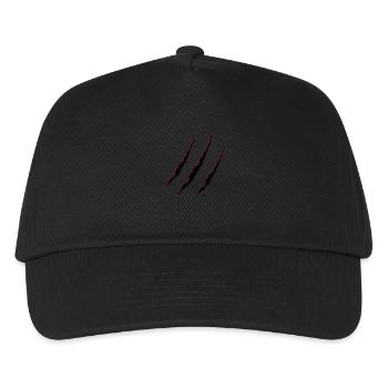 krallen_002 - Kinder Basecap - Schwarz - Vorne