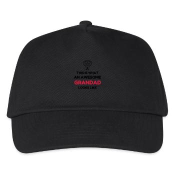 Grandpa Grandad Grandfather Family Baby Funny - Kids’ Baseball Cap - black - Front