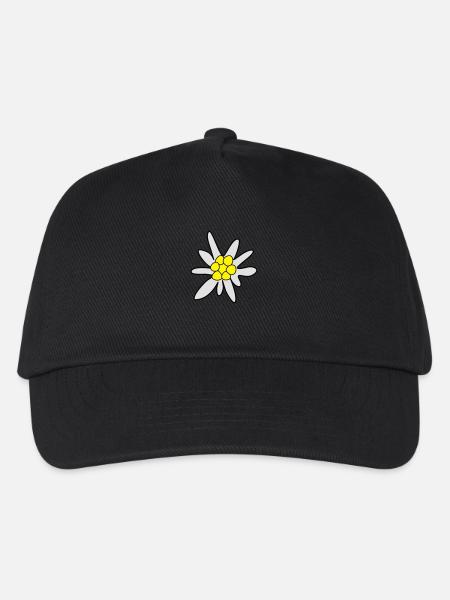 Edelweiss - Kinder Basecap - Schwarz