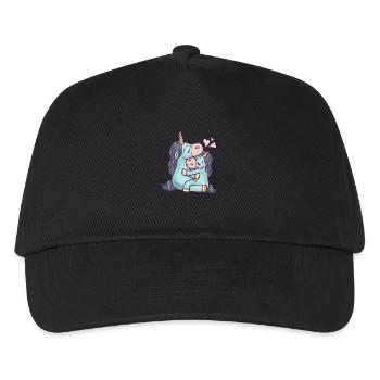 unicorns in love - Kids’ Baseball Cap - black - Front
