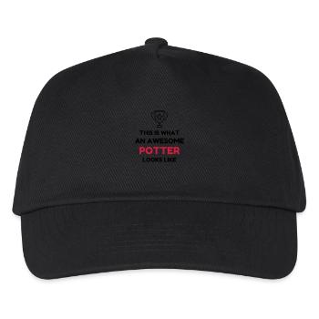Keramik / Töpfer / Vase / Bildhauer - Kinder Basecap - Schwarz - Vorne