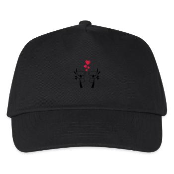 koalas_in_love_001 - Kinder Basecap - Schwarz - Vorne