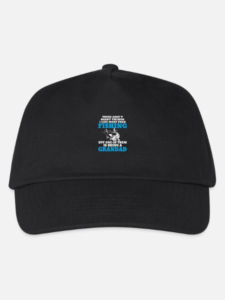 Fishing Grandad - Kids’ Baseball Cap - black