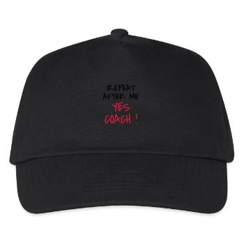 Coach / Coaching / Entraineur / Sport - Casquette de baseball Enfant - noir - Devant