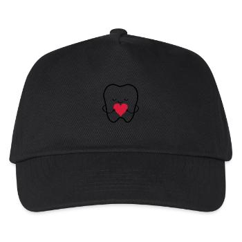 zahn_liebe_01 - Kids’ Baseball Cap - black - Front