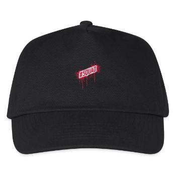 SQUAD Blut Tropfen - Kinder Basecap - Schwarz - Vorne