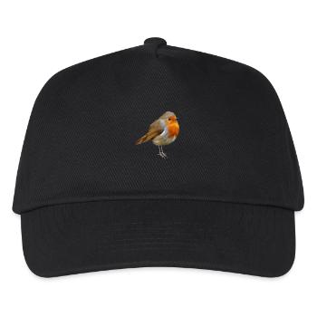 Rouge-gorge Robin - Casquette de baseball Enfant - noir - Devant