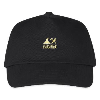 Chantier - Casquette de baseball Enfant - noir - Devant