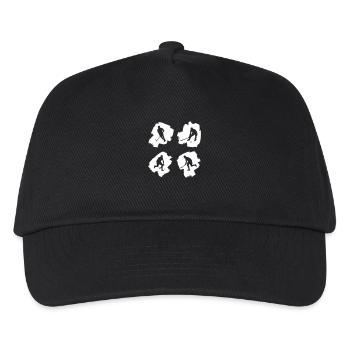 Hockeyspieler - Kinder Basecap - Schwarz - Vorne