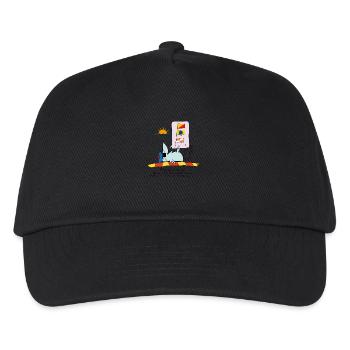 Dans la marine - Casquette de baseball Enfant - noir - Devant