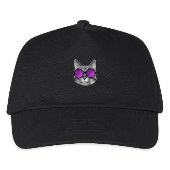 Space kitty - Kids’ Baseball Cap - black - Front