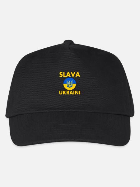 Slava ukraini - Kinder Basecap - Schwarz