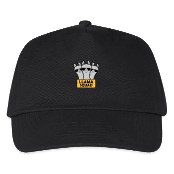 Conception de l’équipe Llama Squad - Casquette de baseball Enfant - noir - Devant