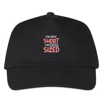 Not short fun sized - Kids’ Baseball Cap - black - Front