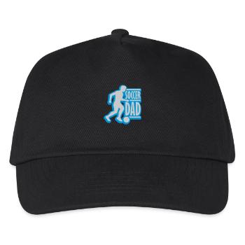 Gewinner Soccer Dad Logo - Kinder Basecap - Schwarz - Vorne