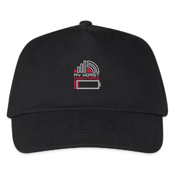 My worst nightmare Logos - Kids’ Baseball Cap - black - Front