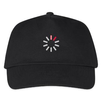 Tampon sans connexion Logo - Casquette de baseball Enfant - noir - Devant