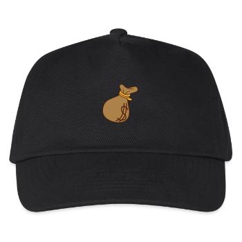 Dollar Symbol Money Bag - Kids’ Baseball Cap - black - Front