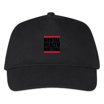 mental health matters Zitat - Kinder Basecap - Schwarz - Vorne