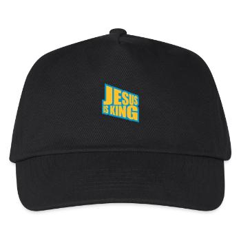 jesus is king quote - Kids’ Baseball Cap - black - Front