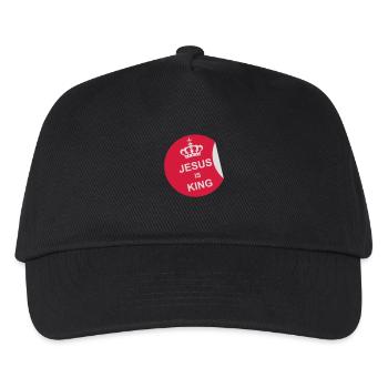 jesus is king Zitat - Kinder Basecap - Schwarz - Vorne