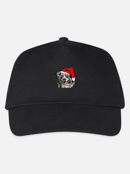 Australian Shepherd Aussie Weihnachten - Kinder Basecap - Schwarz