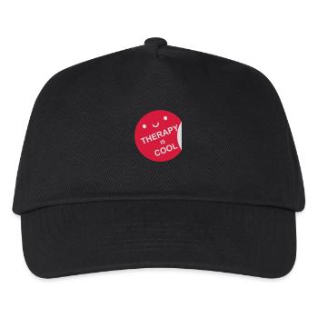 therapy is cool Quote - Kids’ Baseball Cap - black - Front