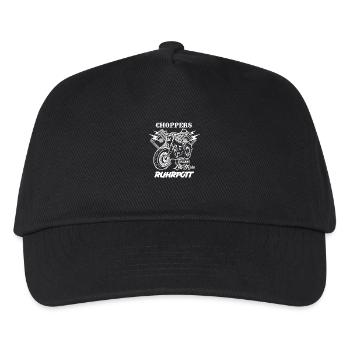 Ruhrpott Biker Chopper - Kinder Basecap - Schwarz - Vorne