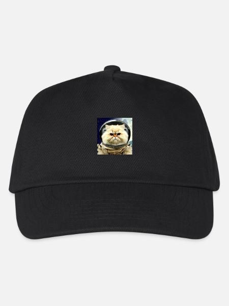 Perserkatze Negan als Astronaut - Kinder Basecap - Schwarz