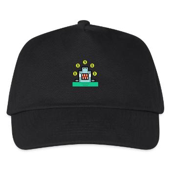 Jongleur de requin dollar - Casquette de baseball Enfant - noir - Devant