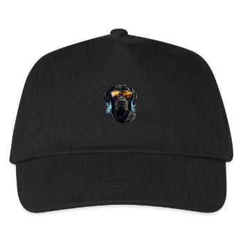 Urban Retriever: Streetwise Labrador Vibes - Kinder Basecap - Schwarz - Vorne