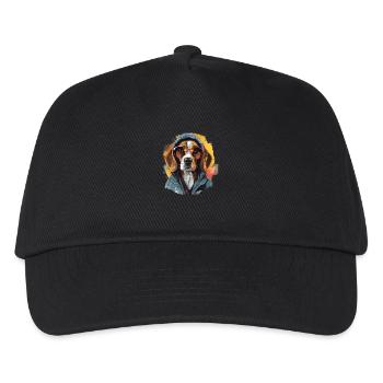 Streetwear Sniffer: Beagle Style | Hundeliebhaber - Kinder Basecap - Schwarz - Vorne