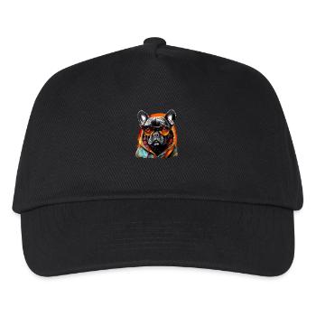 Stadtbegleiter: der Geist der französischen Bulldogge - Kinder Basecap - Schwarz - Vorne