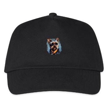 Urban Tinker: Streetwise Yorkshire Terrier Vibes - Kids’ Baseball Cap - black - Front