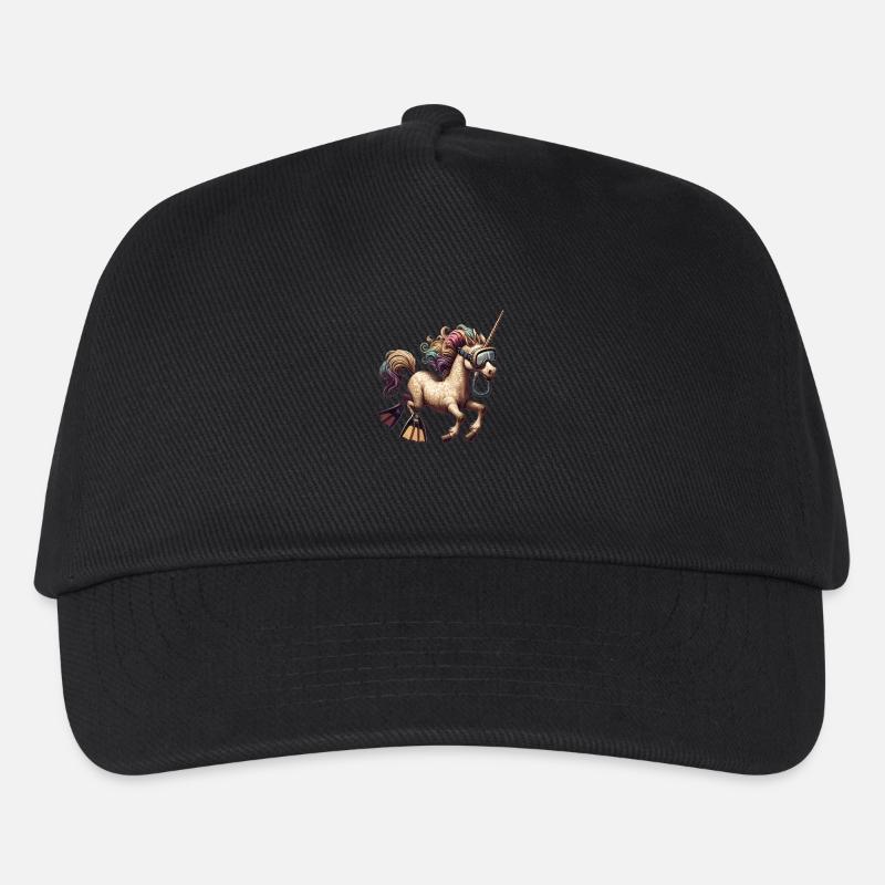 Tauchendes Einhorn Schwimmendes Einhorn - Kinder Basecap - Schwarz
