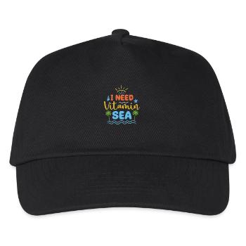 I NEED VITAMIN "SEA" - Kids’ Baseball Cap - black - Front
