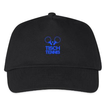 Tischtennis - Kinder Basecap - Schwarz - Vorne