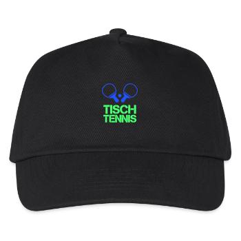 Tischtennis - Kinder Basecap - Schwarz - Vorne