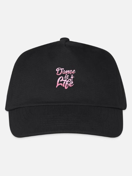 Dance Is Life Ballerina Ballet - Kinder Basecap - Schwarz