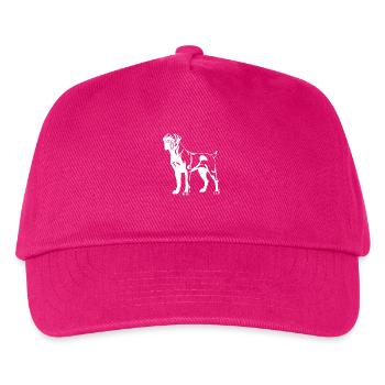Bullmastiff Dog Silhouette - Kids’ Baseball Cap - fuchsia - Front