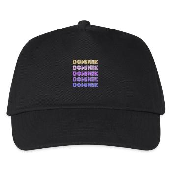 Dominik Dominik - Kids’ Baseball Cap - black - Front